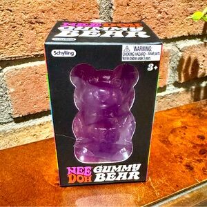NeeDoh Purple Gummy Bear Squishy